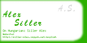 alex siller business card